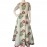 Aartyz Cream Umbrella Pattern Gown