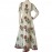 Aartyz Cream Umbrella Pattern Gown