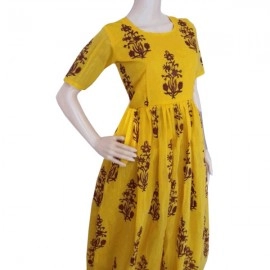 Aartyz Yellow Maxi Dress