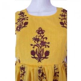 Aartyz Yellow Maxi Dress