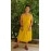 Aartyz Bright Yellow Thin Strap Cotton Dress