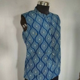 Aartyz Indigo Cotton Blue Jacket