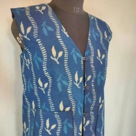 Aartyz Indigo Cotton Blue Jacket