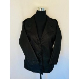 Aartyz Jute Silk / Raw Silk Black Jacket