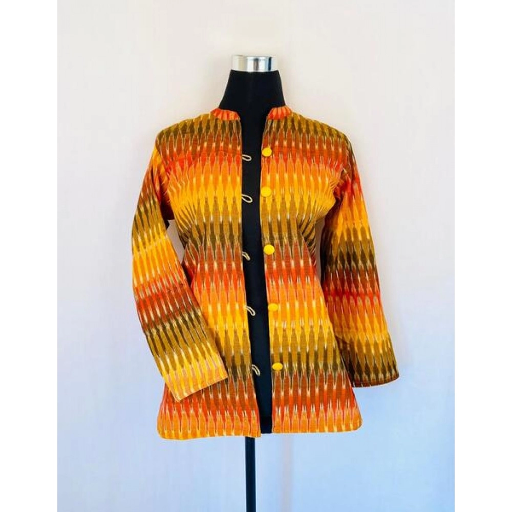 Aartyz Ikkat Cotton Jacket