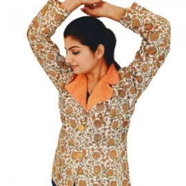 Aartyz Hand Block Printed Ethnic Coat