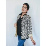 Aartyz Kalamkari Black and Cream Jacket