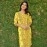 Aartyz Beautiful Yolk Print Kurti | Bright Yellow