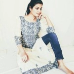 Aartyz Hand Crafted Designer Kurti with Boat Neck | Cream