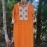 Aartyz Hand Block Printed Kurti | Orange