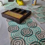 Aartyz Hand Crafted Set of Table Mats and A Runner