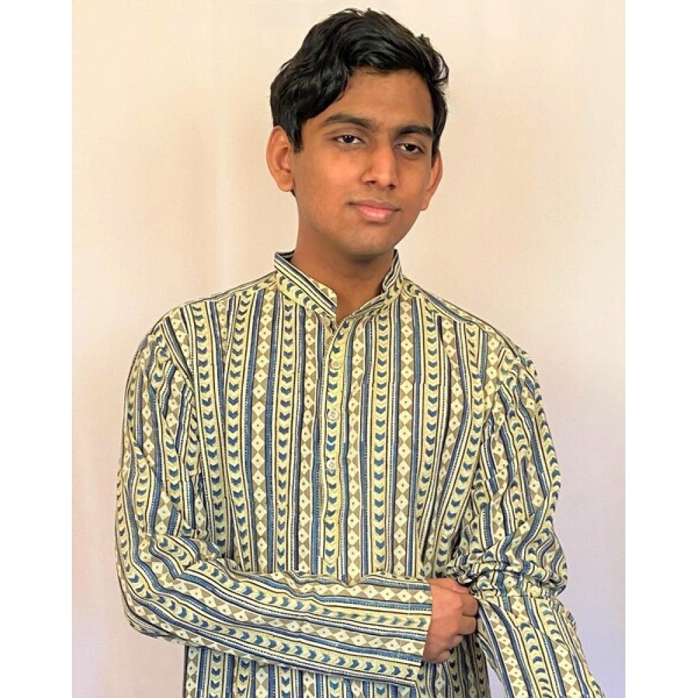 Aartyz Kalamkari Men Vertical Design Kurta