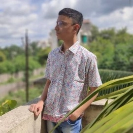 Aartyz Men Cotton Shirt Ikat Fabric