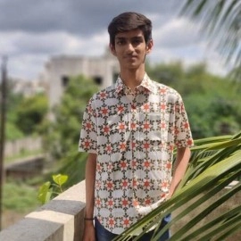 Aartyz kalamkari Ethnic Waste Coat In Grey Shade