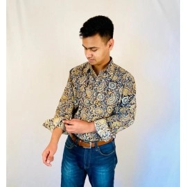 Aartyz Kalamkari Cotton Shirt | Design 12
