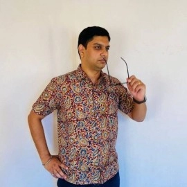 Aartyz Kalamkari Hand Printed Cotton Shirt
