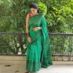 Aartyz Chanderi Cotton Saree | Green