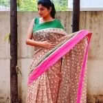 Aartyz Chanderi Printed Cotton Saree