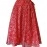 Aartyz Red Printed Chanderi Long Skirt