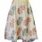 Aartyz Cream Printed Chanderi Long Skirt