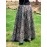 Aartyz Casual Umbrella Pattern Skirt in Kalamkari Prints