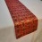 Aartyz Silk Golden Print Table Runner | Medium Size | Orange