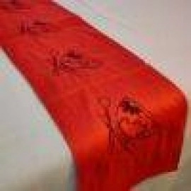 Aartyz Table Runner Silk | Medium Size | Orange
