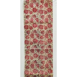 Aartyz Cream Block Printed Silk Runner | Large Size