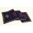 Aartyz Navy Blue Silk Runner With Embroidery and Hand Block Print | Medium Size