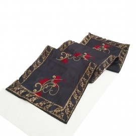 Aartyz Embroidery With Hand Block Printed Runner | Large Size