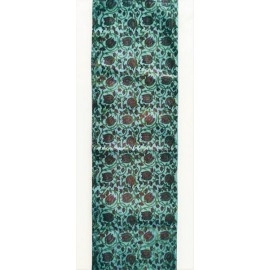 Aartyz Green Block Printed Silk Runner | Medium Size