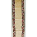 Aartyz Golden Block Printed Silk Runner | Medium Size