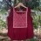 Aartyz Designer Plain Maroon Top With Hand Block Printed Yoke