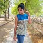 Aartyz Kalamkari Sleeveless Blue Top