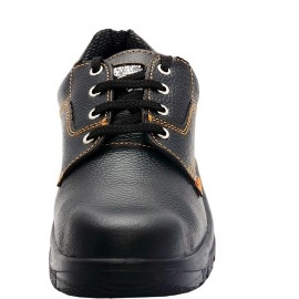 Acme Atom Steel Toe Leather Safety Shoe For Mens | (Black, S1)