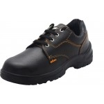 Acme Atom Steel Toe Leather Safety Shoe For Mens | (Black, S1)