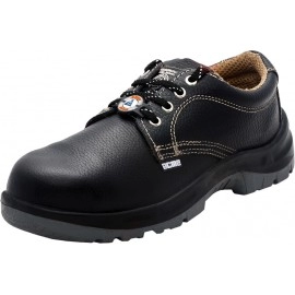 Acme Quark Steel Toe Leather Safety Shoe For Mens | (Black, S1)