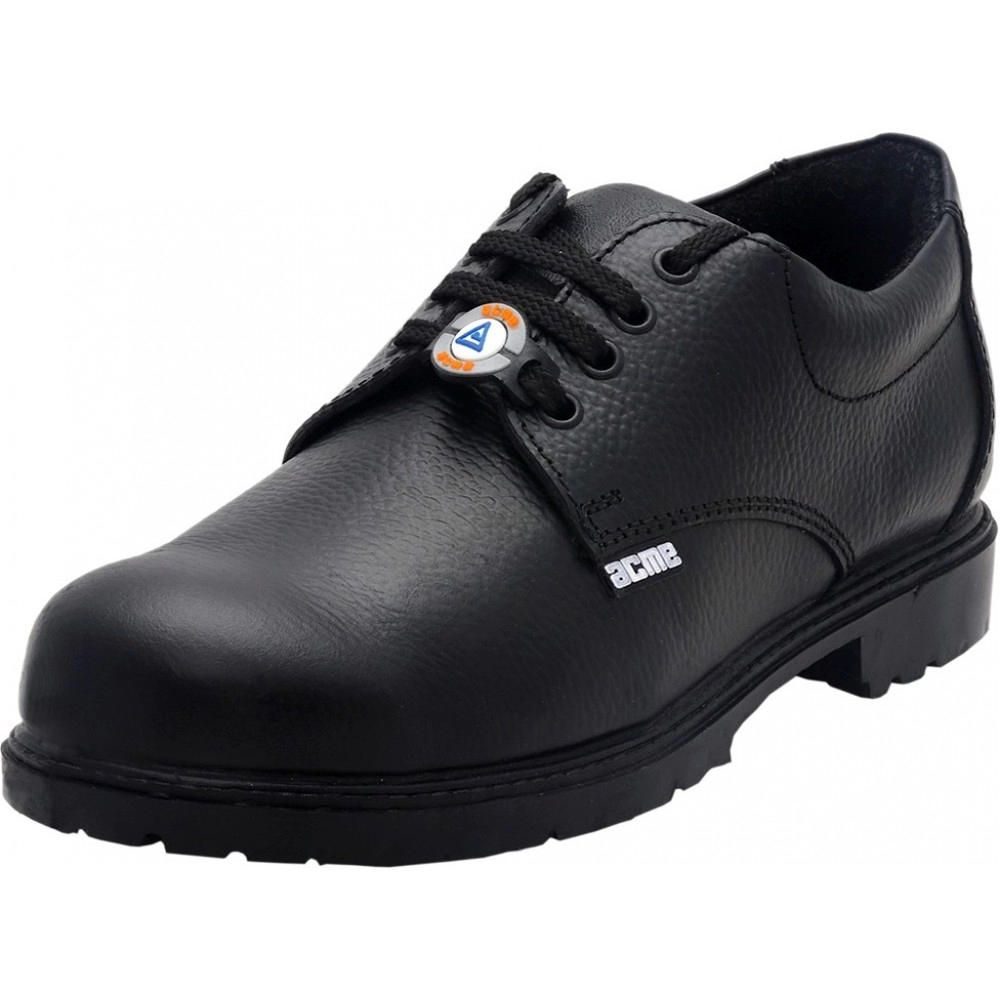 Acme Copper Chimney Steel Toe Leather Safety Shoe For Mens | (Black, S1)