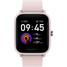 Amazfit Bip U Pro Smartwatch (Pink Strap, Regular)