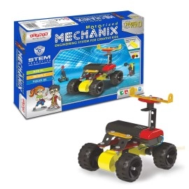 MECHANIX DIY Stem and Steam Education Metal Construction Set (Motors & Gears) for Boys & Girls (Robotix - 0)