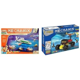 MECHANIX DIY Stem and Steam Education Metal Construction Set (Motors & Gears) for Boys & Girls (Robotix - 0)