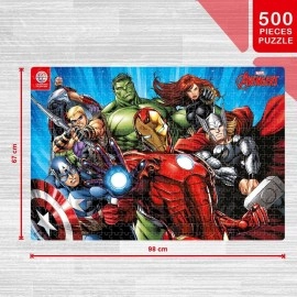 Ratna's Marvel Avengers 500 Pieces Jumbo Floor Jigsaw Puzzle (Size: 98 cm x 67 cm)