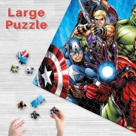 Ratna's Marvel Avengers 500 Pieces Jumbo Floor Jigsaw Puzzle (Size: 98 cm x 67 cm)