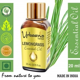 Urbaano Herbal Lemongrass Essential Oil for Skin & Hair Care | Natural 7 Pure Aromatherapy | 20ml