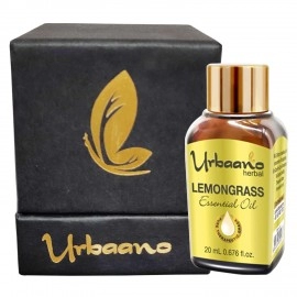 Urbaano Herbal Lemongrass Essential Oil for Skin & Hair Care | Natural 7 Pure Aromatherapy | 20ml