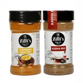 Zilli's Turmeric Milk Mix and Kadha Mix | (100g each)