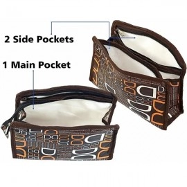 BACKPACK VILLA Set of 3 Brown Synthetic Travel & Cosmetic Pouch for Men & Women