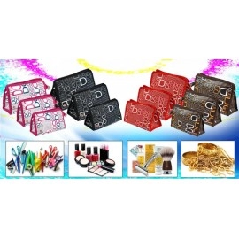 BACKPACK VILLA Set of 4 Pink Synthetic Travel & Cosmetic Pouch for Men & Women