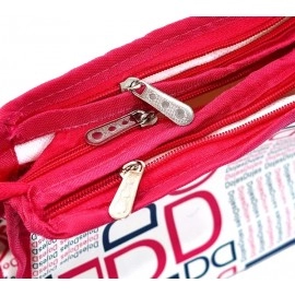 BACKPACK VILLA Set of 4 Pink Synthetic Travel & Cosmetic Pouch for Men & Women