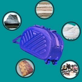 Pack for Your Next Adventure with Backpack villa 60 L Strolley Duffel Bag with Plastic Wheel | Set of 4 | Travel Bag | Duffel Bag | Vacation Bag | Blue